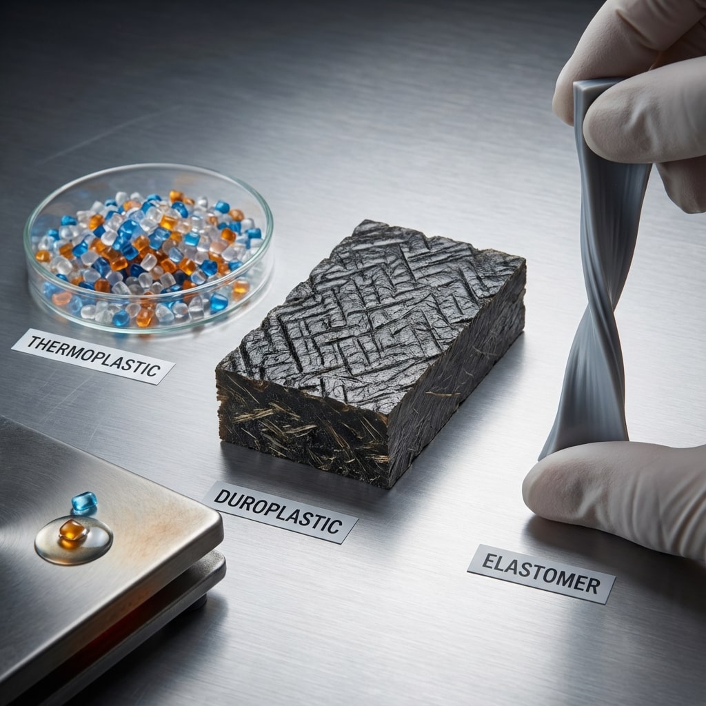 Thermoplaste, Duroplaste & Elastomere: Kunststoffe im Vergleich Thermoplaste, Duroplaste & Elastomere: Kunststoffe im Vergleich